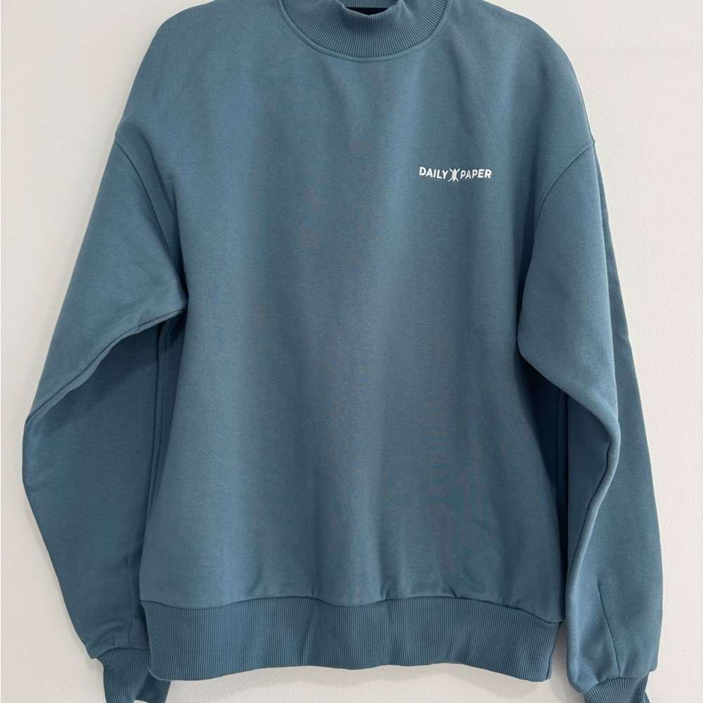 Daily Paper Blue Crewneck Sweater Relaxed Fit